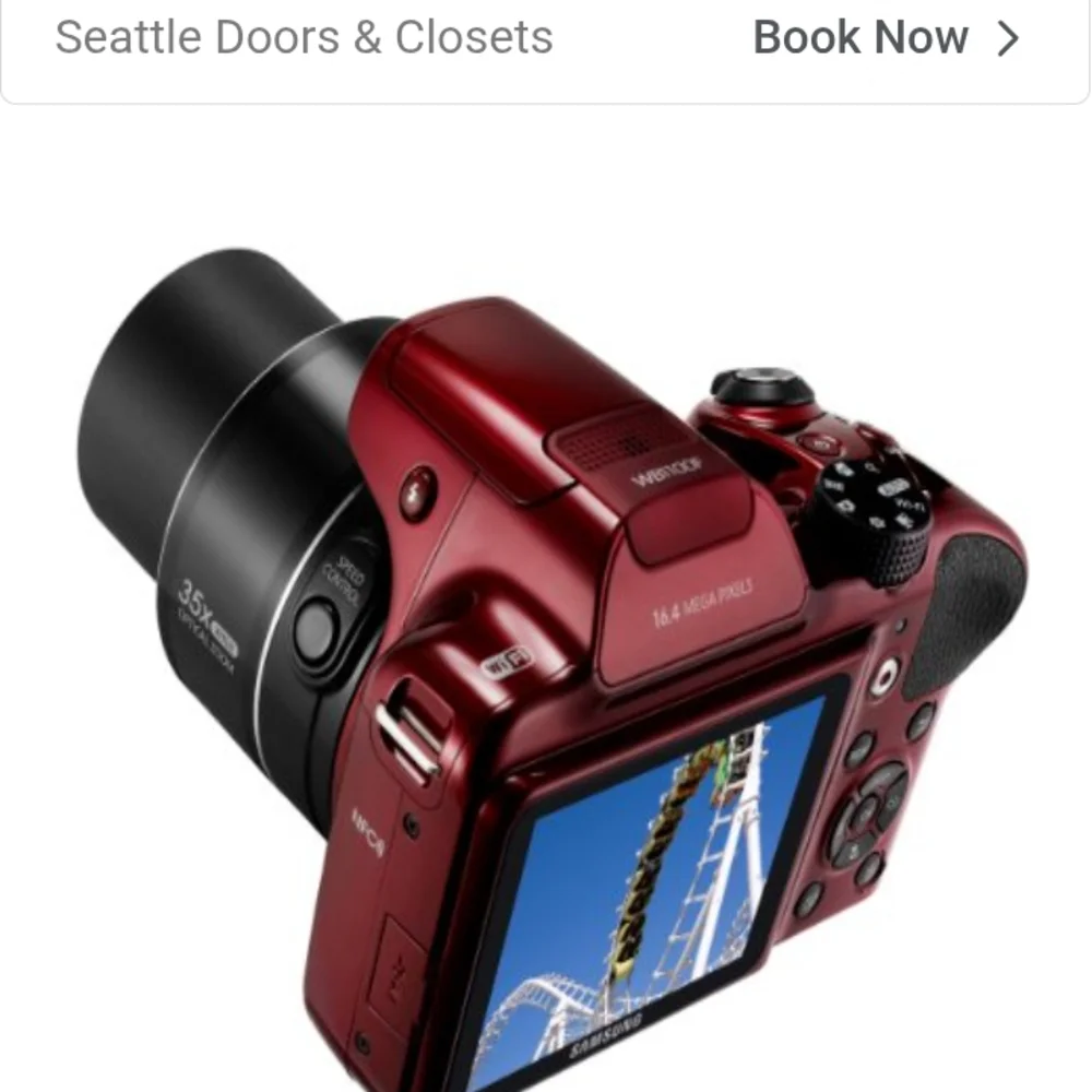 Samsung Red Digital Camera